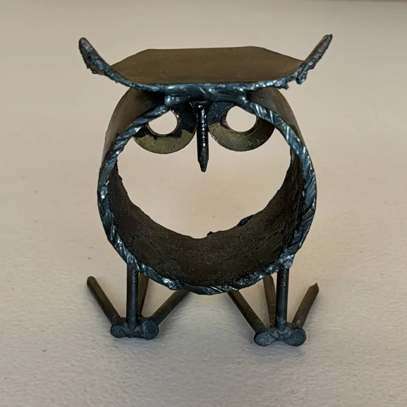 Vintage Mid Century "Brutalist" Style Owl Sculpture - Picture 3 of 8